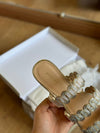 Sandália Arezzo Rasteira com Tiras Brilhosas A044854170