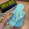 Chinelo Santa Lolla Flip Flop Borracha E Necessaire Transparente 0342.4C50.0016
