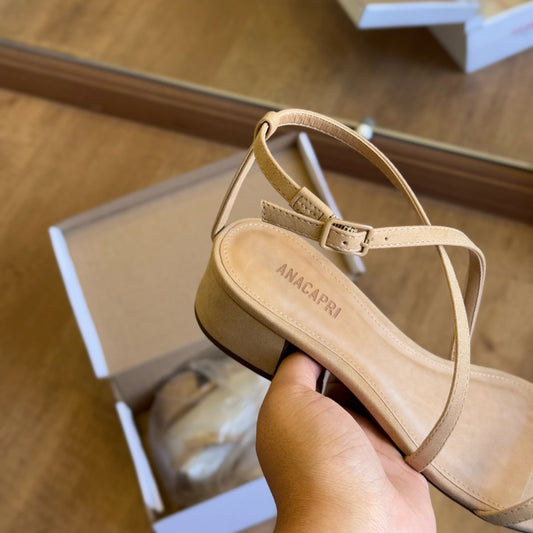 Sandália AnaCapri Detalhe Dourado Tiras Finas C30489009