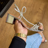 Salto Vizzano Bloco Tiras com Strass 6291.1175.28193