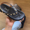 Sandália Vizzano Flatform Adornos Dourados 6510.125