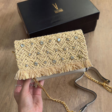 Bolsa Vizzano Tramado Detalhes Em Strass 10032.14