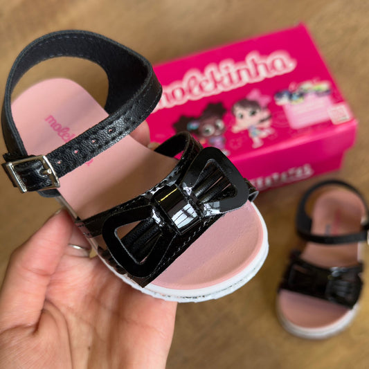 Sandália Molekinha Detalhe de Laço com Glitter Lateral 2724.112