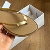 Chinelo Schutz Jelly Detalhe Dourado S225930001