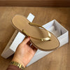 Chinelo Schutz Jelly Detalhe Dourado S225930001