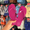 Havaianas Slim Square Logo Pop Up + Pingente Golfinho, Concha e Sereia