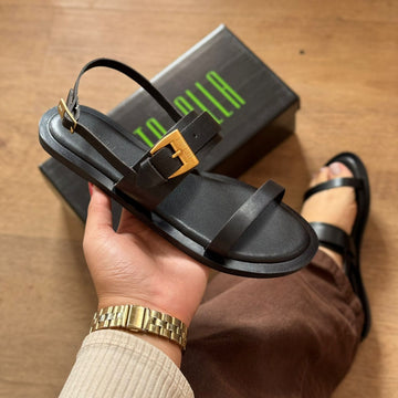 Sandália Santa Lolla Rasteira Couro 0B5E.5B00