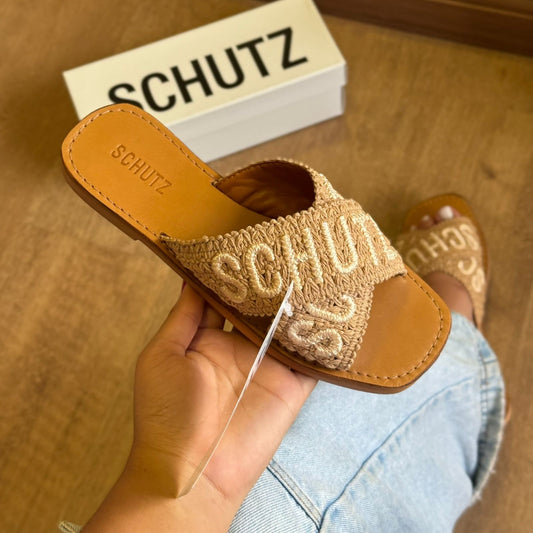 Sandália Schutz Rasteirinha Crochê S208890119