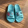 Chinelo Slide Nuvem EVA + Charms Stitch