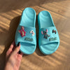 Chinelo Slide Nuvem EVA + Charms Stitch