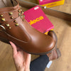 Bota Moleca Couro Fivela Tiras Grossas 5354.201