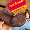 Sandália Moleca Detalhe Dourado 5489.125