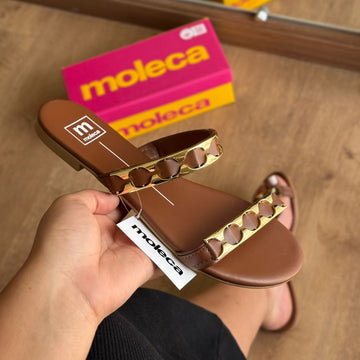 Sandália Moleca Rasteirinha Tiras Finas 5557.110