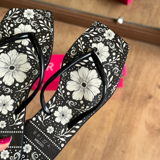 Chinelo De Dedo Brizza Estampa Floral Z191680004