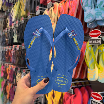 Havaianas Slim Square Logo Pop Up + Pin Stich