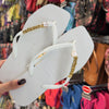 Havaianas Slim Square + Placa Logo Dourado + Pin Pet