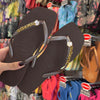 Havaianas Slim Square + Placa Logo Dourado + Pin Pet