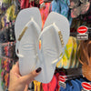 Havaianas Slim Square + Placa Logo Dourado