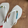 Havaianas Slim Square + Placa Logo + Pin Brasil