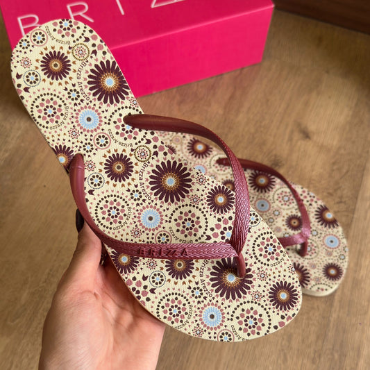 Chinelo De Dedo Brizza Estampa Marrocos Z190260120
