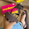 Sandália Moleca Tiras Finas Detalhe Dourado 5504.121