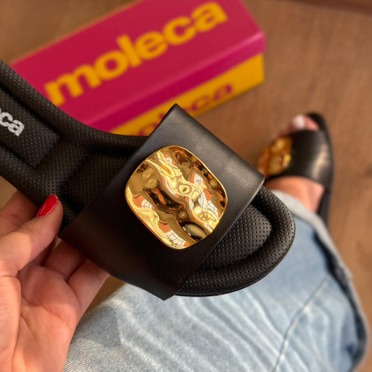 Sandália Moleca Rasteirinha Minimalista 5570.100