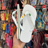 Havaianas Brasil (Branco) + Pin Caramelo + Pin Chopp + Pin Brasil Logo