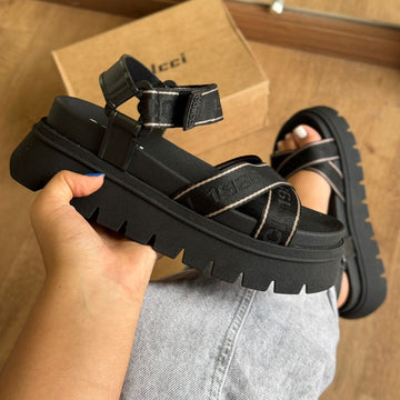 Sandália Colcci Flatform Marca Logo 801.01.03318