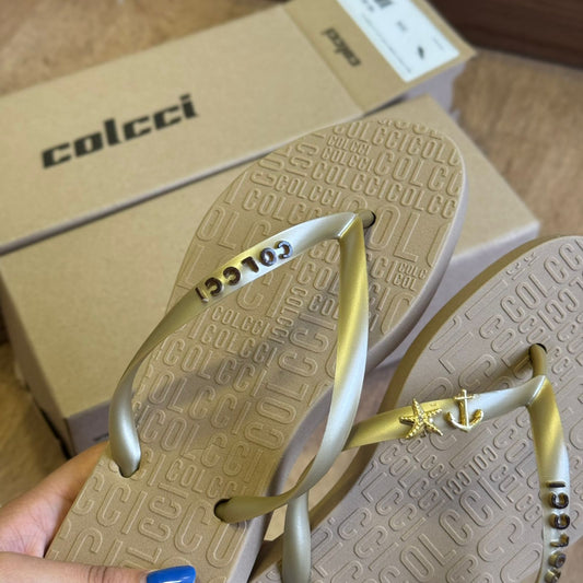 Chinelo De Dedo Colcci + Pin Estrela e Âncora GRÁTIS