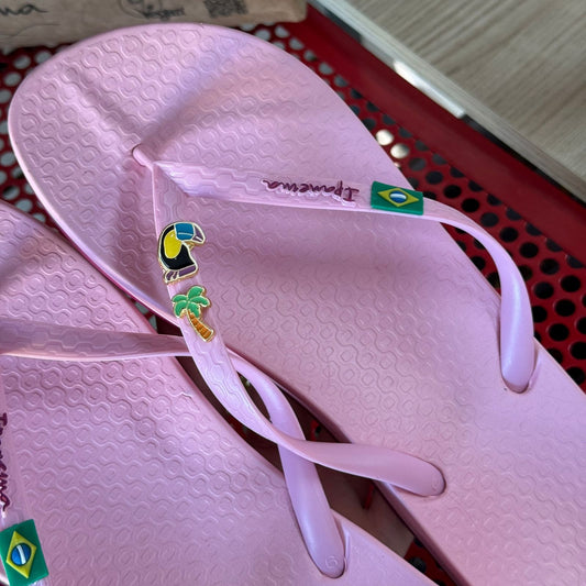 Chinelo De Dedo Ipanema Brasil 27509 + Pin Tucano e Coqueiro