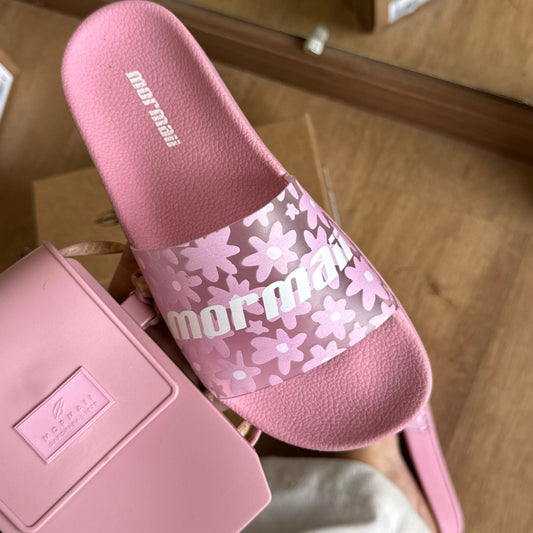 Sandália Slide Estampa Florida E Bolsa Mormaii