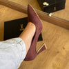 Scarpin Vizzano Detalhe Dourado Bico Fino 1388.200