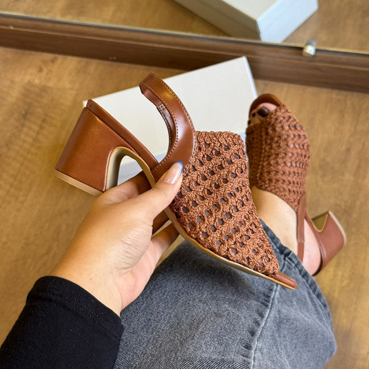 Salto Bloco Azzem Detalhe Crochê 451