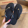 Havaianas Slim Glitter + Pin Oncinha