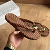 Sandália Arezzo Círculo Dourado Z190040013