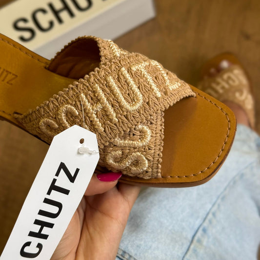 Sandália Schutz Rasteirinha Crochê S208890119