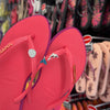 Havaianas Slim Point + Pin Concha, Sereia, Golfinho