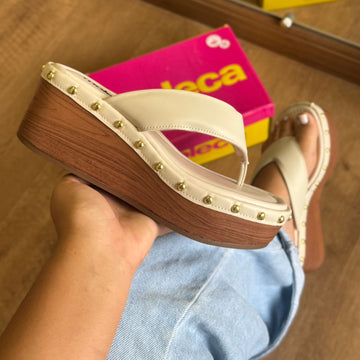 Tamanco Moleca Detalhe Dourado 5566.201