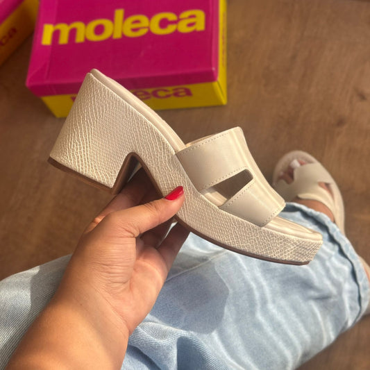 Tamanco Moleca Tiras em H com Salto Bloco 5549.113