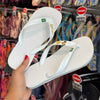 Havaianas Brasil (Branco) + Pin Caramelo + Pin Chopp + Pin Brasil Logo