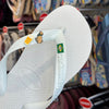 Havaianas Brasil (Branco) + Pin Caramelo + Pin Chopp + Pin Brasil Logo