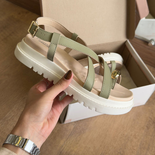 Sandália Modare Detalhe Dourado no Dedo 7200.107