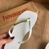 Havaianas Slim Square + Placa Logo + Pin Brasil