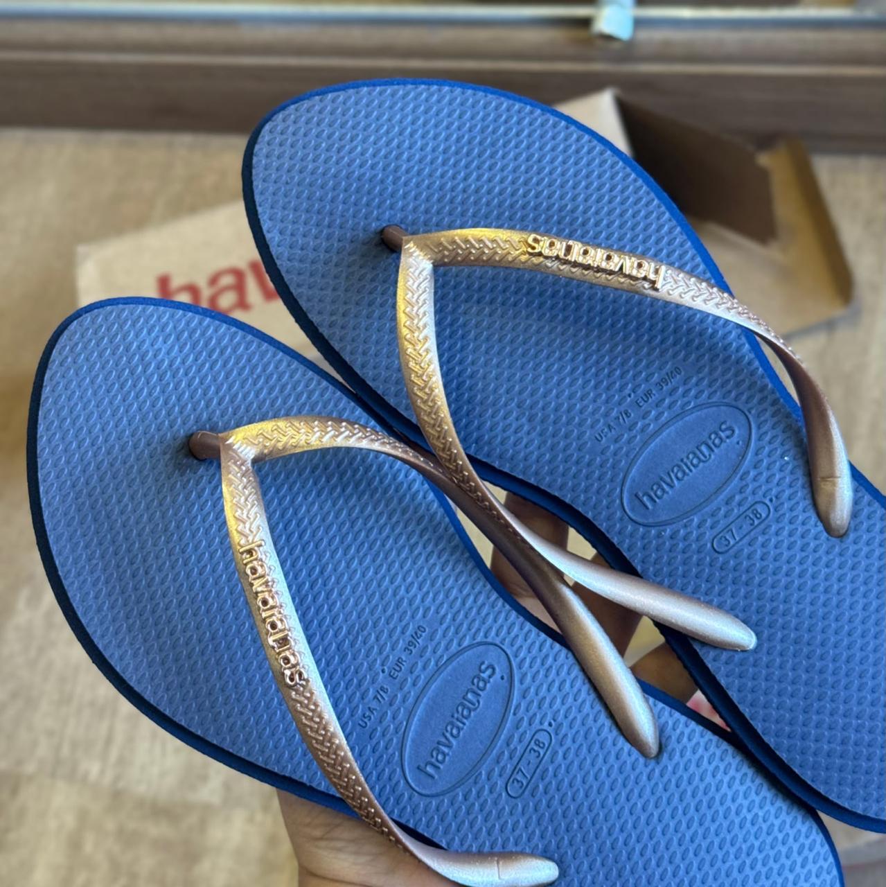 Havaianas Slim Point Lançamento - Marinho/Azul índigo