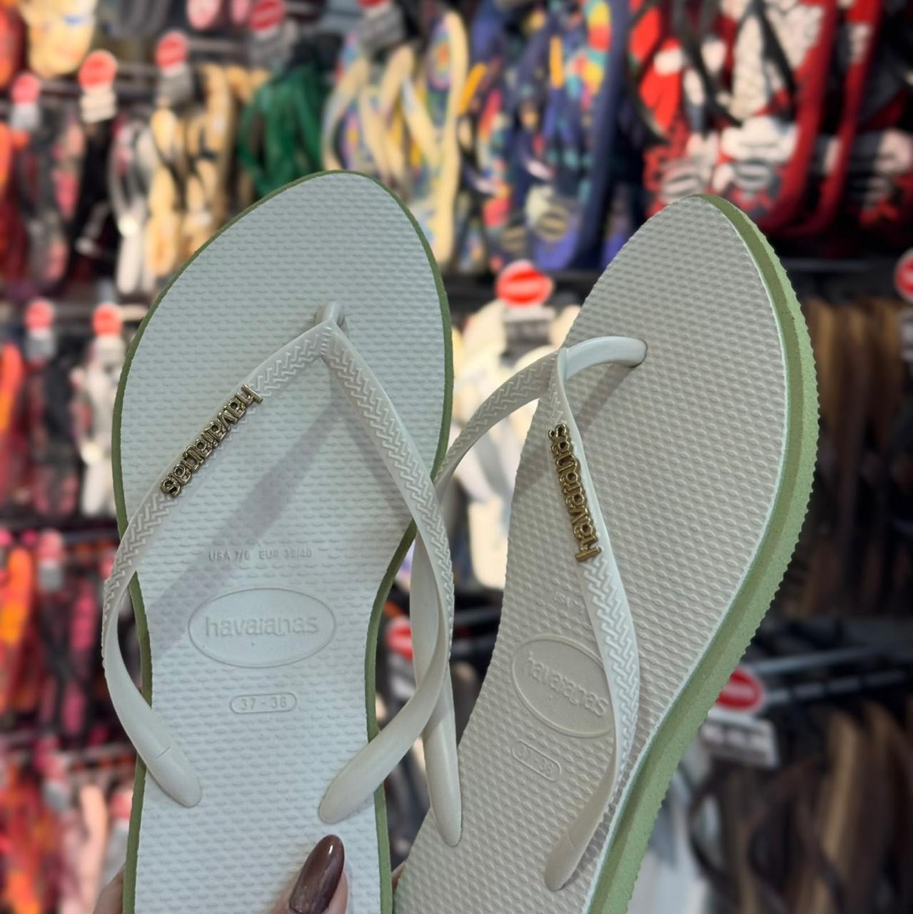 Havaianas Slim Point Lançamento - Verde mandacaru