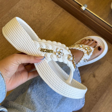 Flatform Azzem Botons Borboletas - Gelo