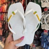 Havaianas Slim Square + Pin Frutas + Placa Logo