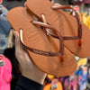 Havaianas Slim Glitter Pin Tartaruga e Âncora - Laranja Cerrado
