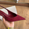 Scarpin Arezzo Camurça Salto Kitten Slingback A138550002